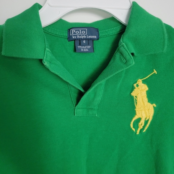 Polo Ralph Lauren Youth Boys Polo Big Pony Size 6 Green Short Sleeve Embroidered - Picture 2 of 6
